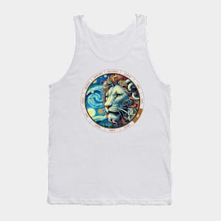 ZODIAC Leo - Astrological LEO - LEO - ZODIAC sign - Van Gogh style - 7 Tank Top